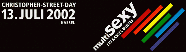 Christopher-Street-Day kassel 12 &13.7.2002 ..:: multiSEXY - EIN KASSEL BUNTES ::..